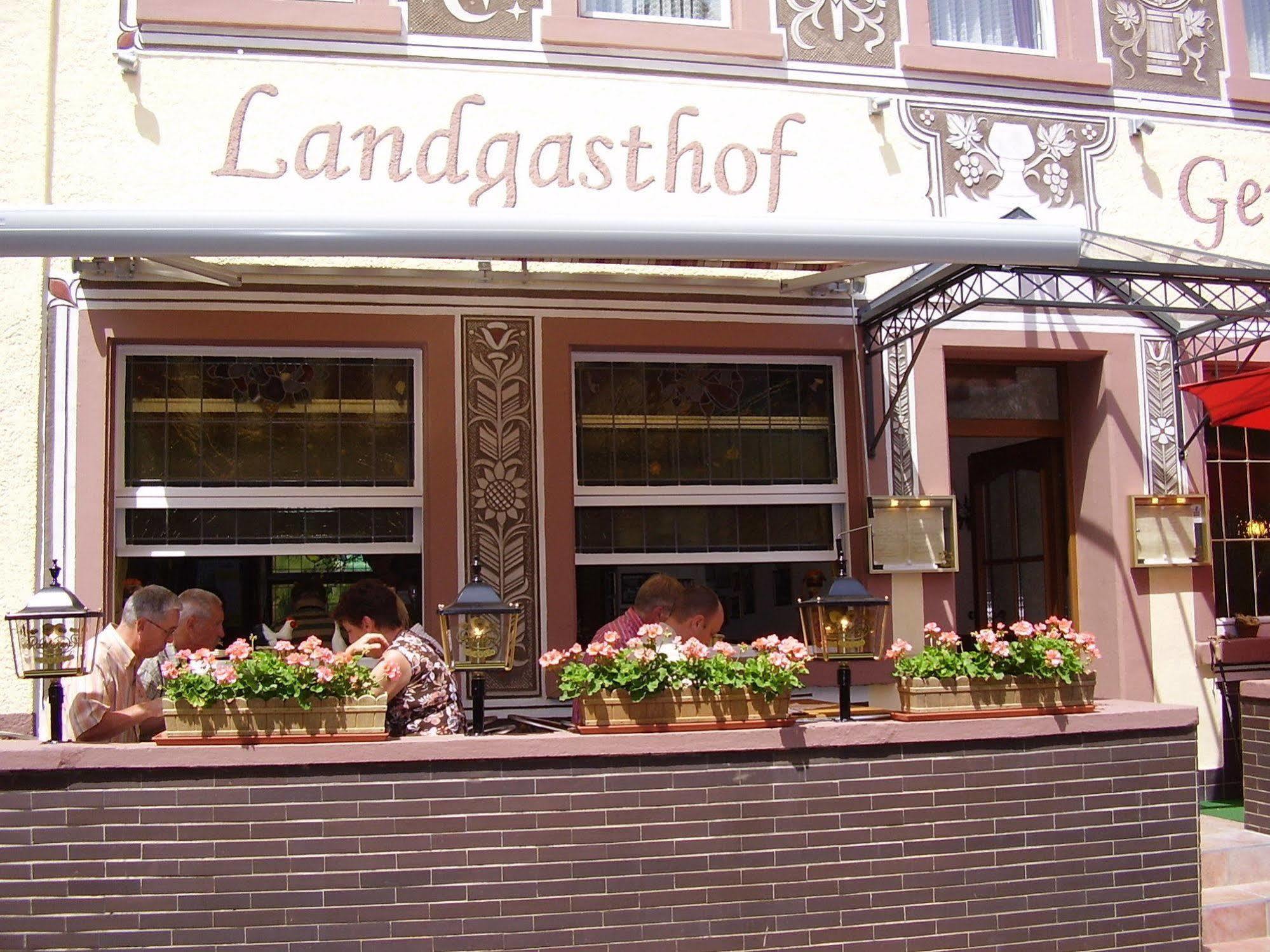 Landgasthof Germania Guest House ฮูเดสไฮม์ แอม ไฮน์ ภายนอก รูปภาพ